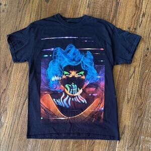 Lady Gaga women’s medium Enigma Graphic Black short sleeve concert T-Shirt